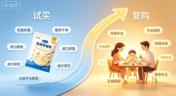 【中童数据】高端零辅食为何能吸引试买，却难以沉淀复购？