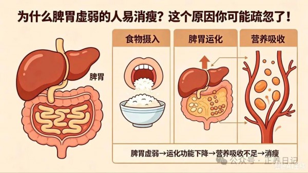为什么脾胃虚弱的人易消瘦，这个原因你可疏忽了！