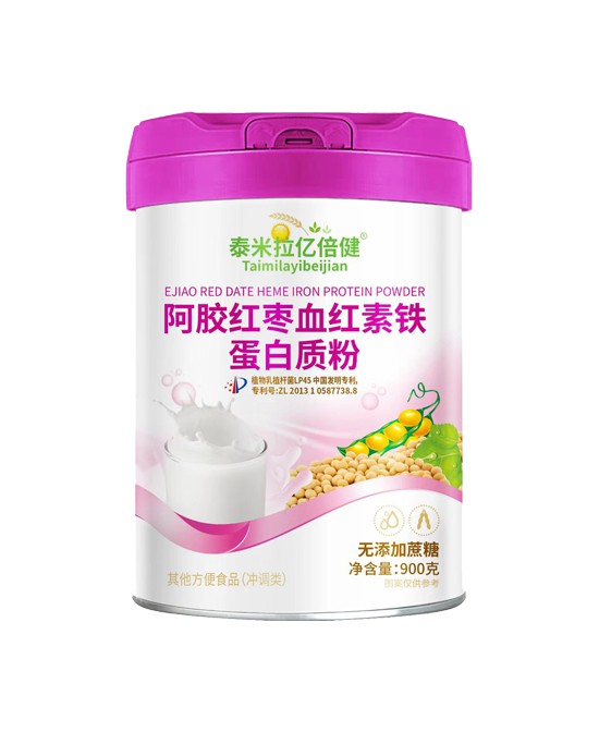 泰米拉阿胶红枣血红素铁蛋白质粉：无蔗糖滋养，健康新选择！
