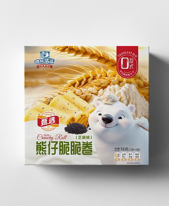 脆脆卷里的芝麻香，晓熊威威熊仔的童年味道！