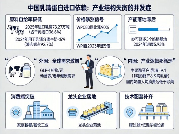 蛋白粉涨疯了！乳清蛋白短板让人干着急