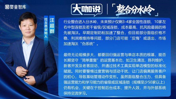 大咖说①｜整合加速进入分水岭，重视健康，杜绝虚胖