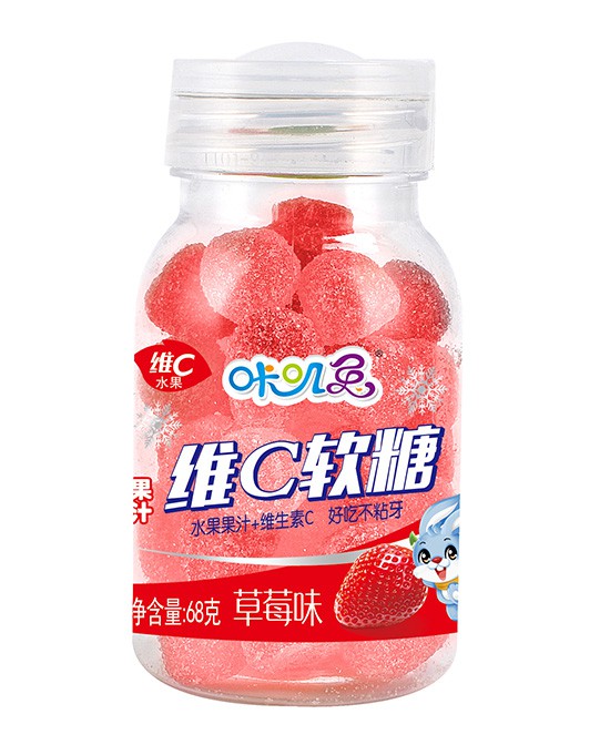 咔叽兔维C软糖草莓：给孩子一颗阳光味的健康小零食！