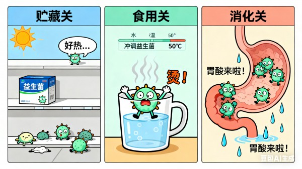 益生菌作用大！为什你吃了没效果？原来第一步就错了…