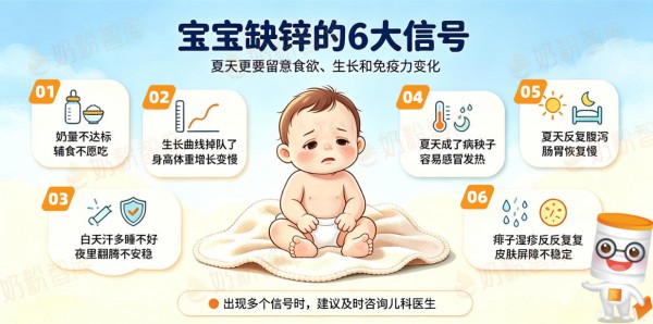 其实宝宝早就缺锌了！这6种日常表现，夏季最容易大意