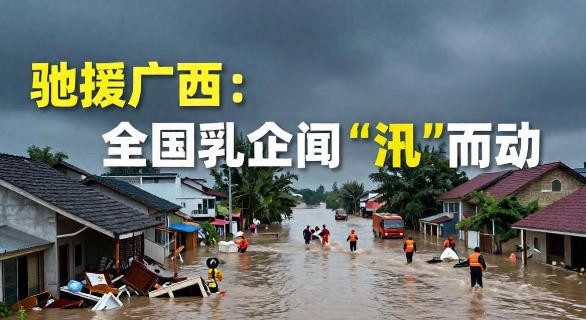 驰援广西：蒙牛、伊利、君乐宝、飞鹤、皇氏等近20家乳企闻“汛”而动