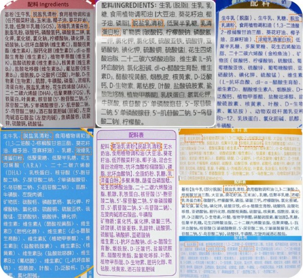 近90%奶粉都在添加的脱盐乳清粉、乳清蛋白粉、高油乳清粉...有什么区别？