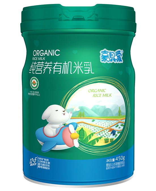 嘉呗嗳纯营养有机米乳：给宝宝的第一口纯净滋养！
