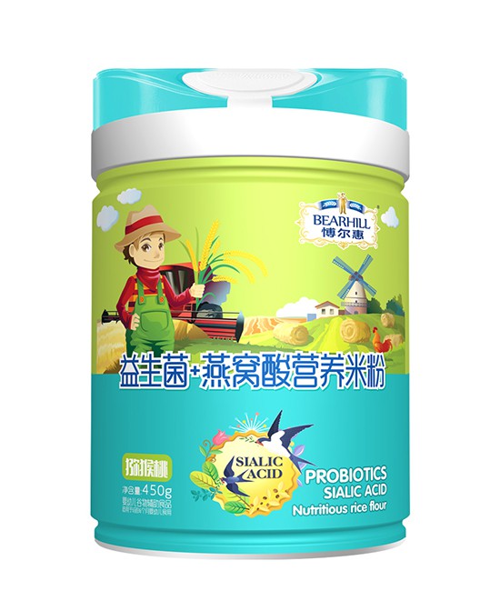 守护宝宝成长的天然力量：博尔慧猕猴桃益生菌燕窝酸营养米粉！