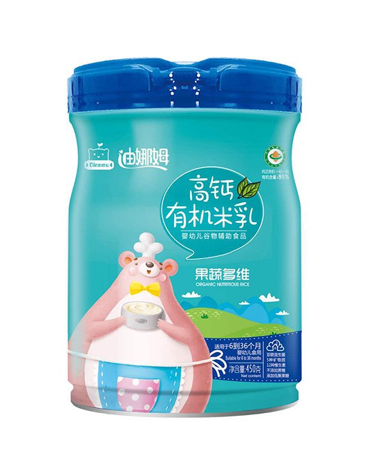 小宝宝的营养宝库 迪娜姆果蔬多维高钙有机米乳！