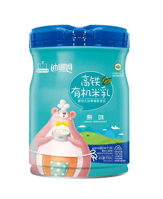 迪娜姆原味高铁有机米乳：宝宝的第一口“金色”营养！