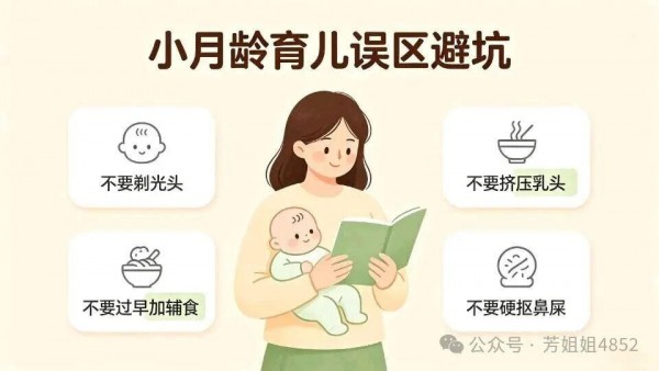 小月龄宝宝饮食 护理干货｜新手爸妈别踩坑，科学带娃少焦虑