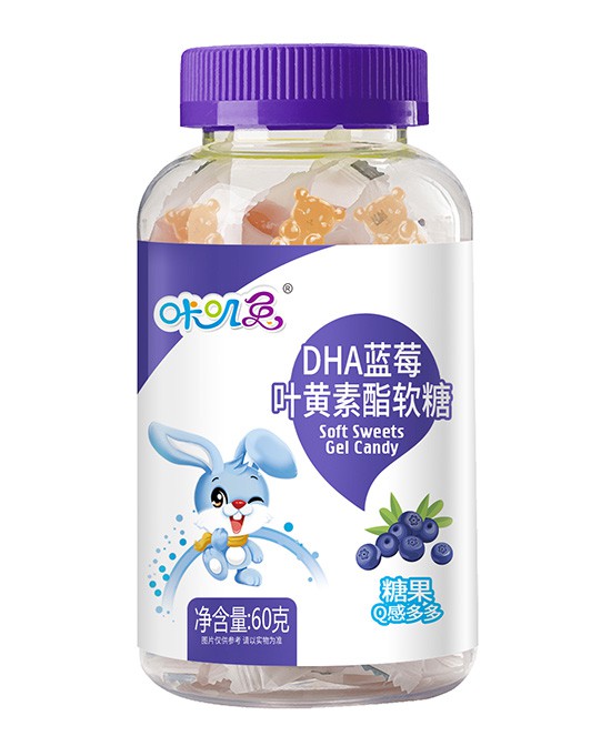 好吃又营养！咔叽兔DHA蓝莓叶黄素脂软糖守护孩子成长！