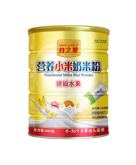 谷之爱缤纷水果小米奶米粉(冲乳型)