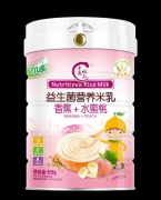 米爸优品益生菌营养米乳-香蕉+水蜜桃配方