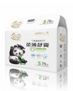 天才酷熊猫柔薄舒爽尿裤S76片