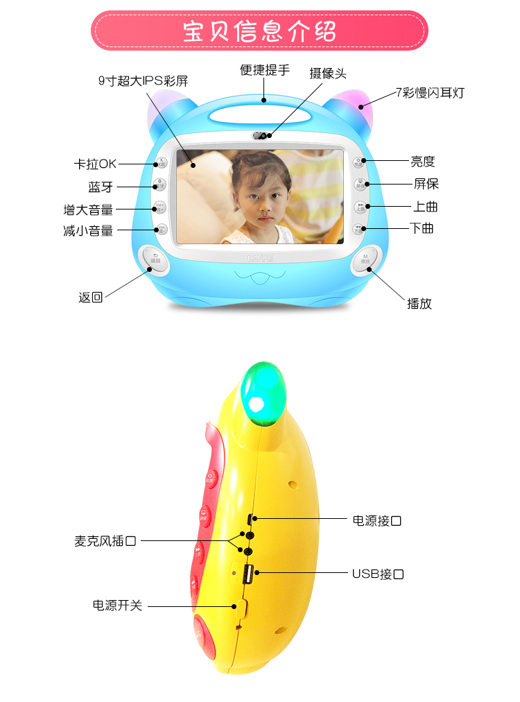 \"loye乐源智能大屏早教机,产品编号83693\"