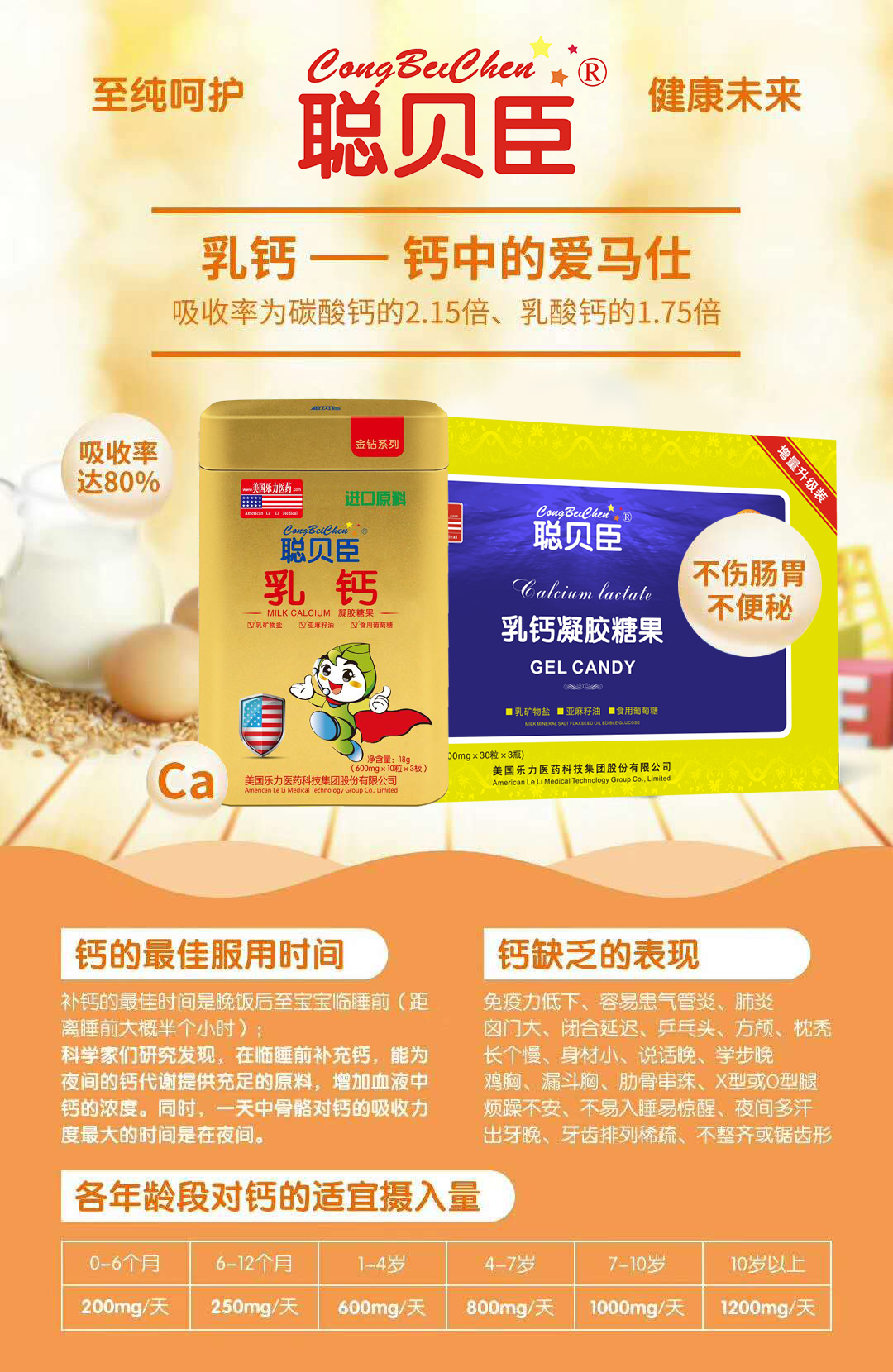 \"聪贝臣乳钙凝胶糖果,产品编号90105\"