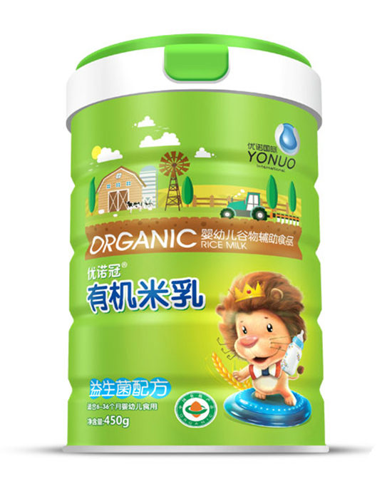 优诺冠益生菌配方有机米乳圆听