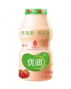 优润乳酸菌饮品 100ml 草莓味 瓶标+R