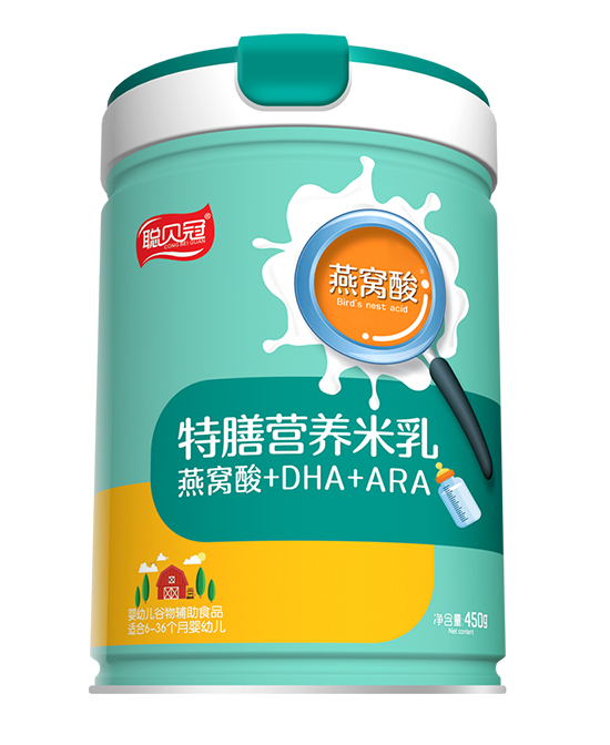 聪贝冠特膳营养米乳燕窝酸+DHA+ARA