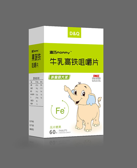 迪巧牛乳高铁咀嚼片