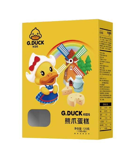 \"G.DUCK小黄鸭熊爪蛋糕,产品编号114116\"/