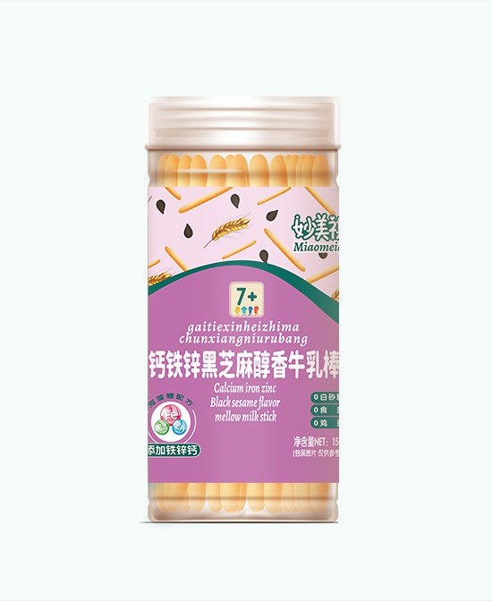 妙美祺休闲零食钙铁锌黑芝麻香醇牛乳棒批发代理,编号_117297