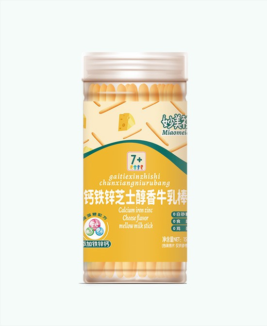 妙美祺休闲零食钙铁锌芝士香醇牛乳棒批发代理,编号_117299