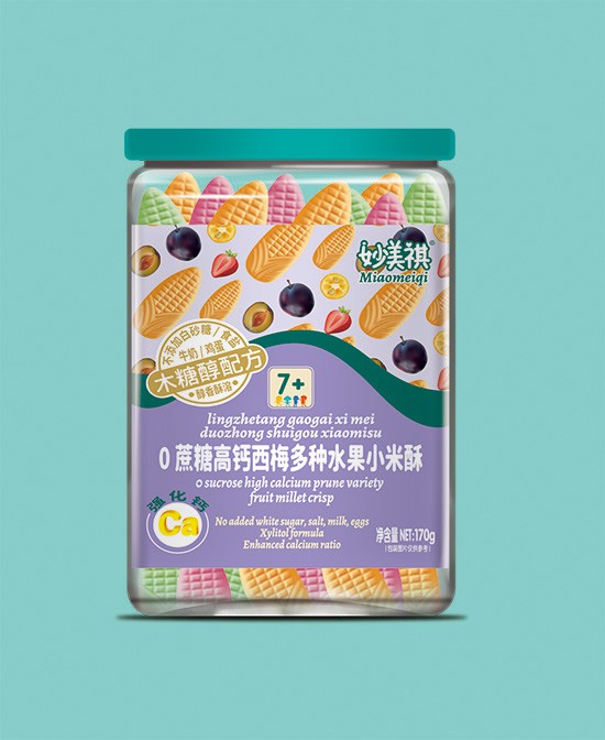 妙美祺休闲零食西梅多种水果小米酥批发代理,编号_117303