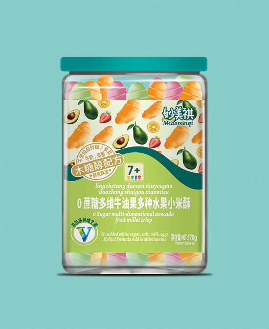妙美祺休闲零食牛油果多种水果小米酥批发代理,编号_117305