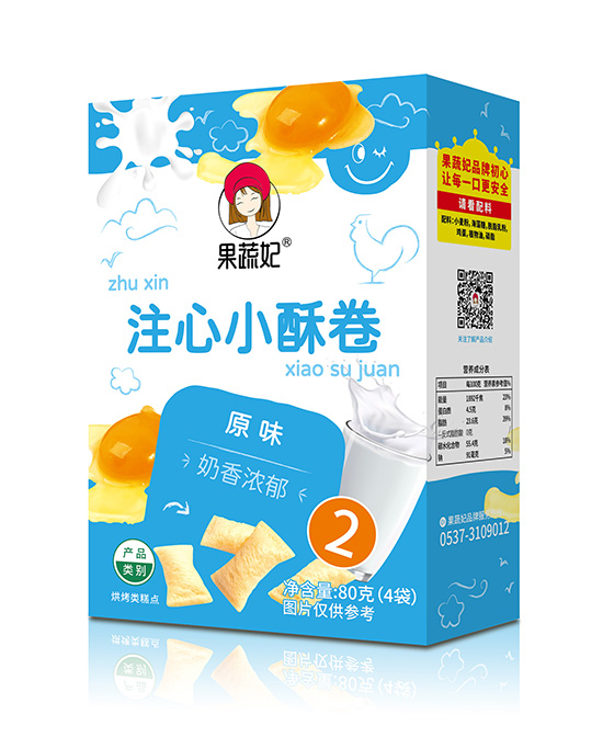 果蔬妃儿童零食注心小酥卷（原味）批发代理,编号_114657