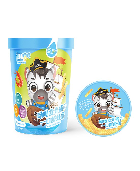 布丁糖糖休闲零食一口鲜虾条批发代理,编号_116416