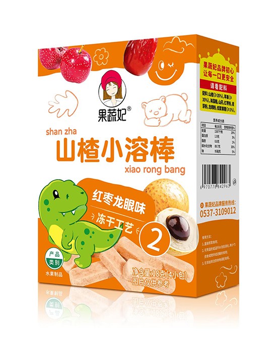 果蔬妃儿童零食冻干山楂小溶棒（有红枣龙眼）批发代理,编号_116457