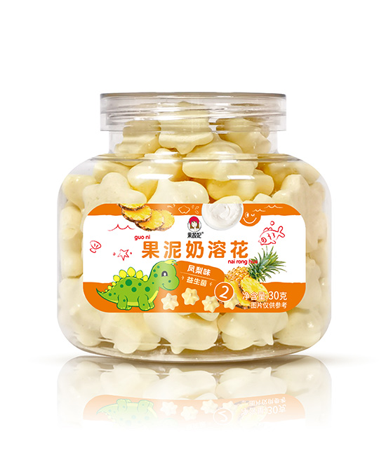 果蔬妃儿童零食益生菌果泥奶溶花（凤梨）批发代理,编号_114804