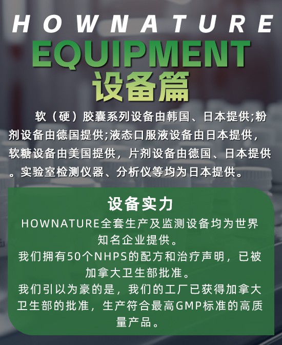 全天然Hownature加工厂产品