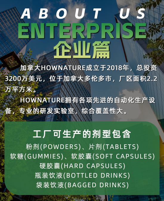 Hownature全天然营养品加工种类和优势