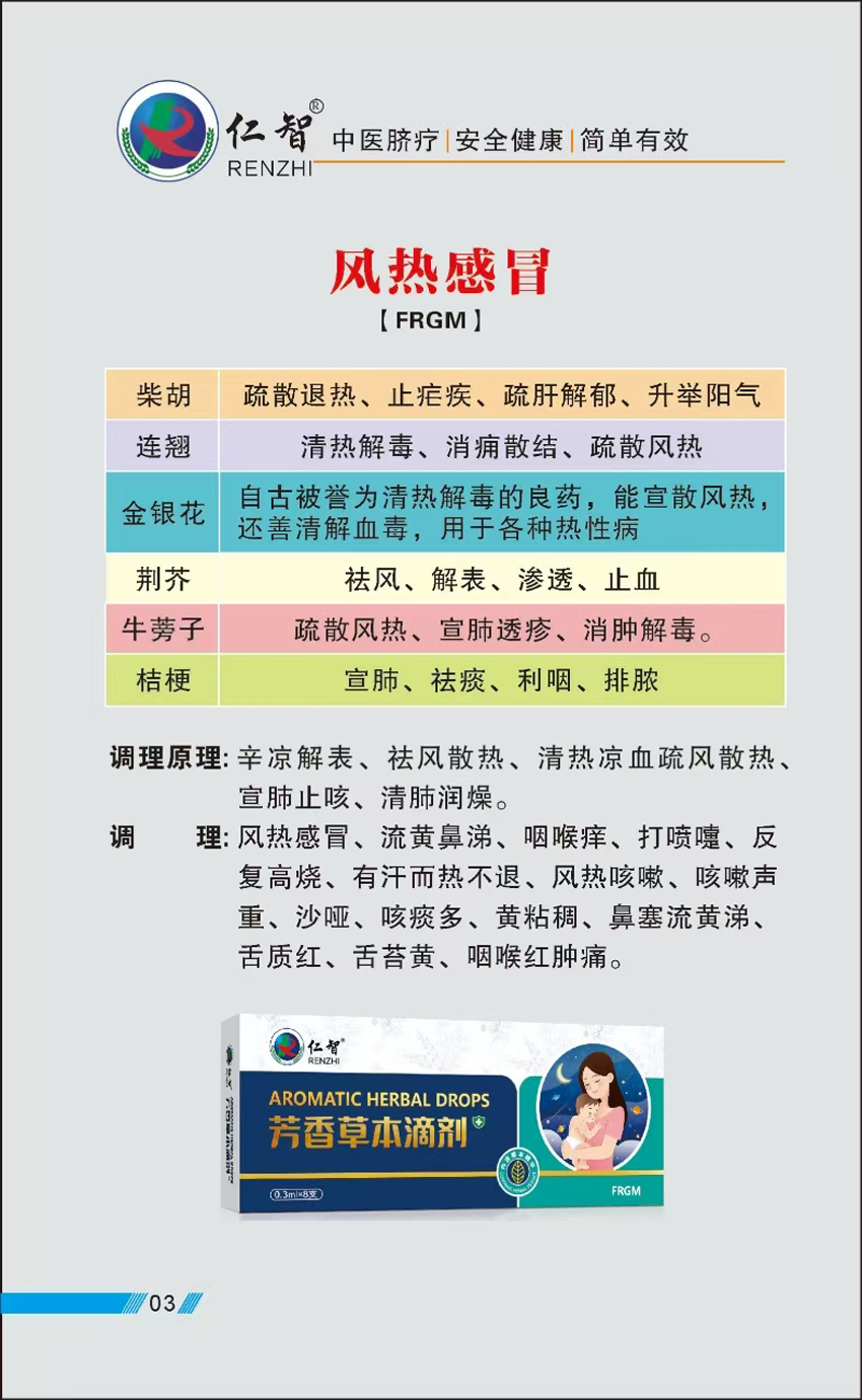 \"仁智芳香草本滴剂(风热感冒),产品编号119473\"/