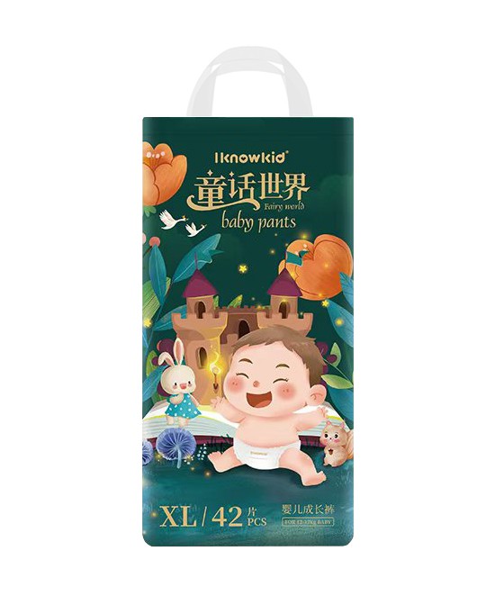我懂宝宝纸尿裤童话世界成长裤XL批发代理,编号_119335