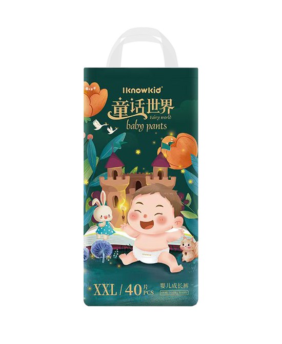 我懂宝宝纸尿裤童话世界成长裤XXL批发代理,编号_119336