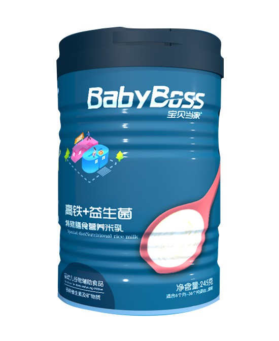 宝贝当家__健康宝贝  快乐当家特殊膳食营养米乳(高铁+益生菌)批发代理,编号_119808