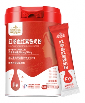 红参血红素铁奶粉